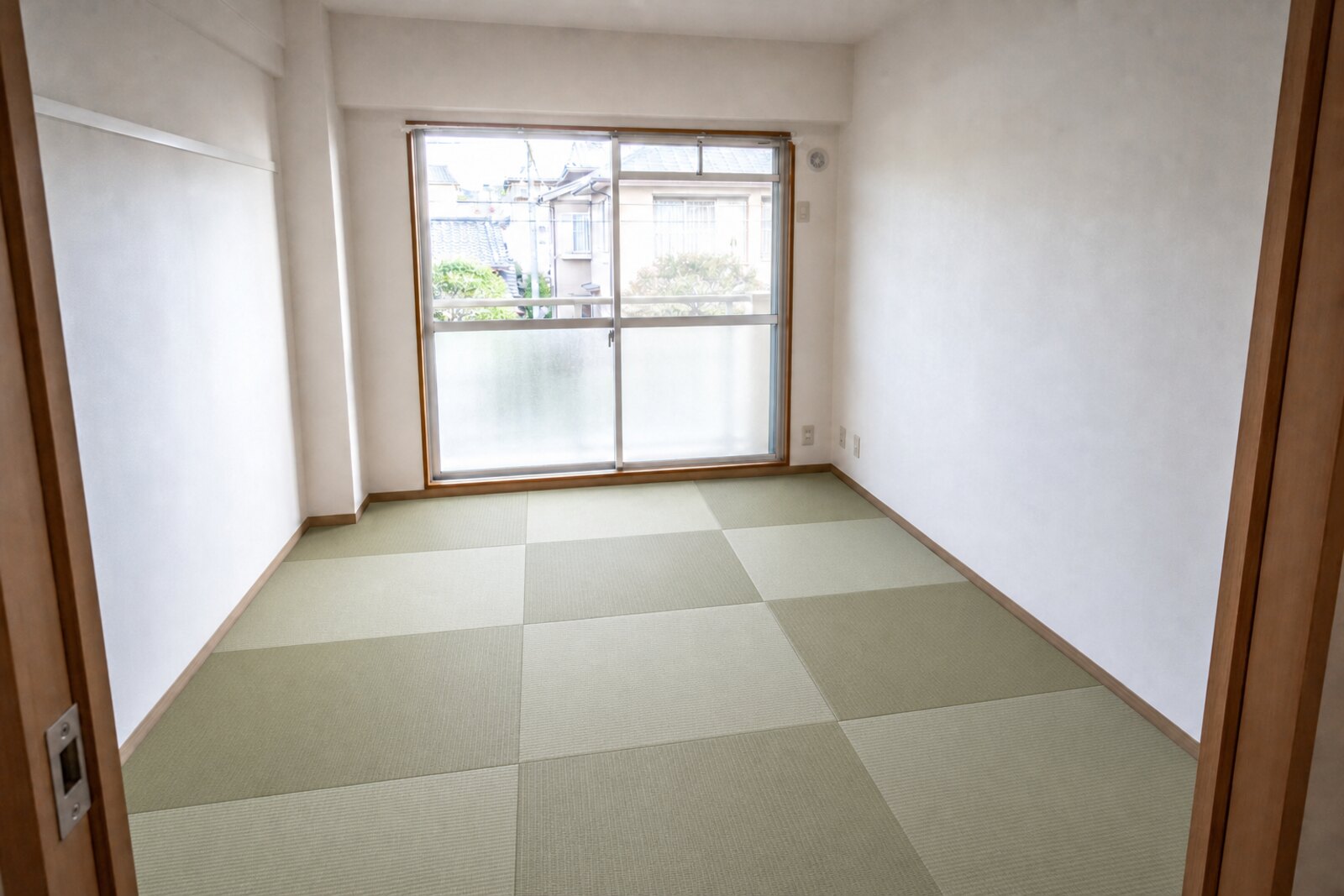 縁なし畳の市松敷きにした同じ部屋(施工後)